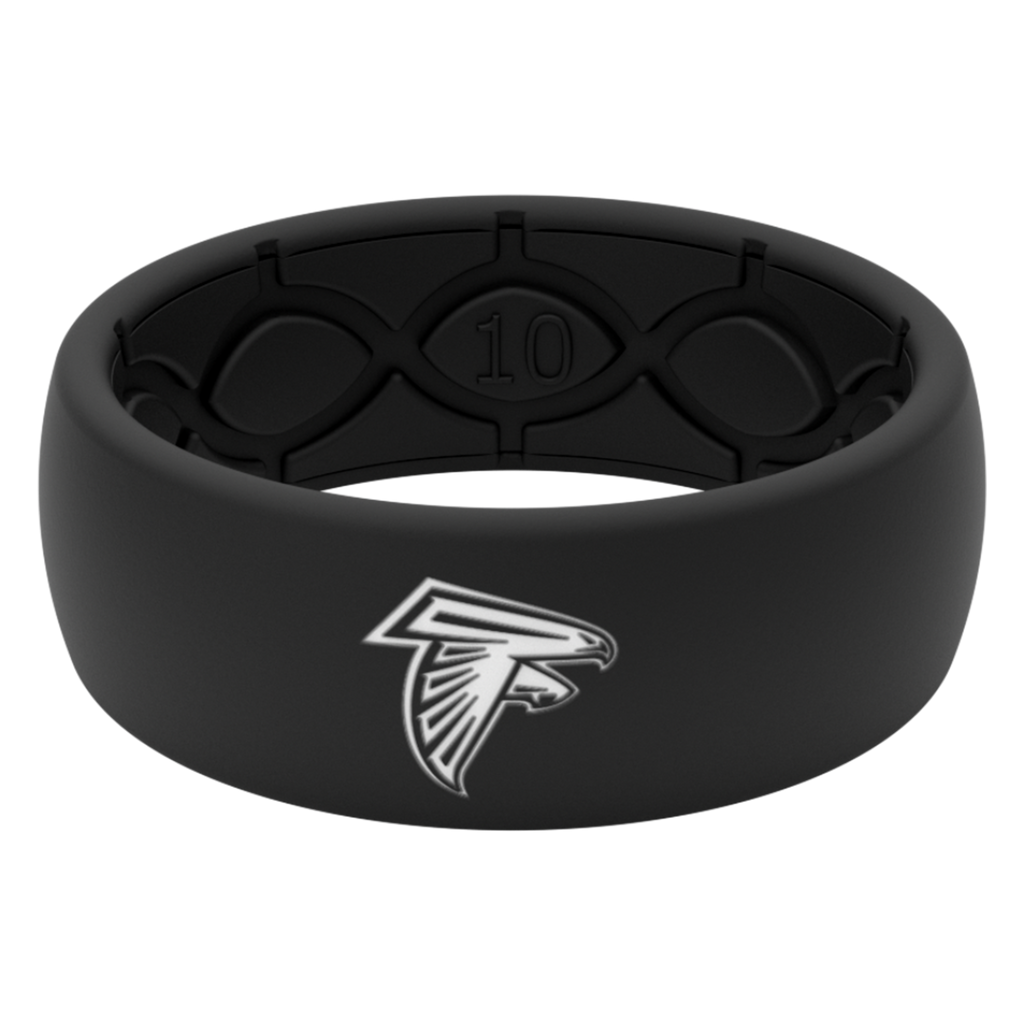 Atlanta Falcons Silicone Wedding Ring, Lifetime Warranty