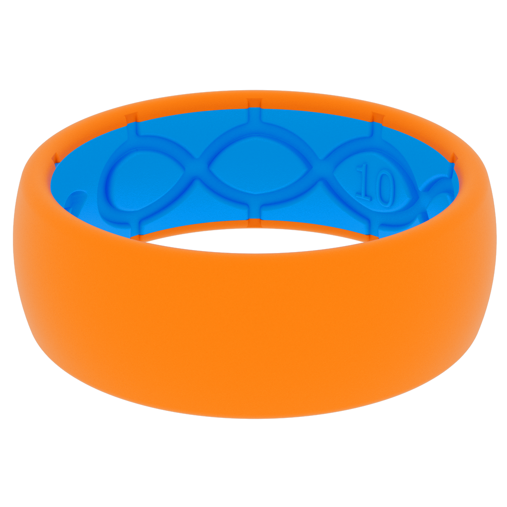 Burnt orange silicone on sale ring