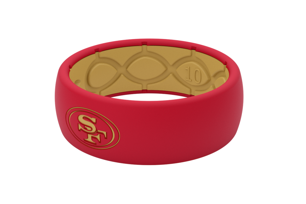 49ers Silicone Wedding Ring, Lifetime Warranty