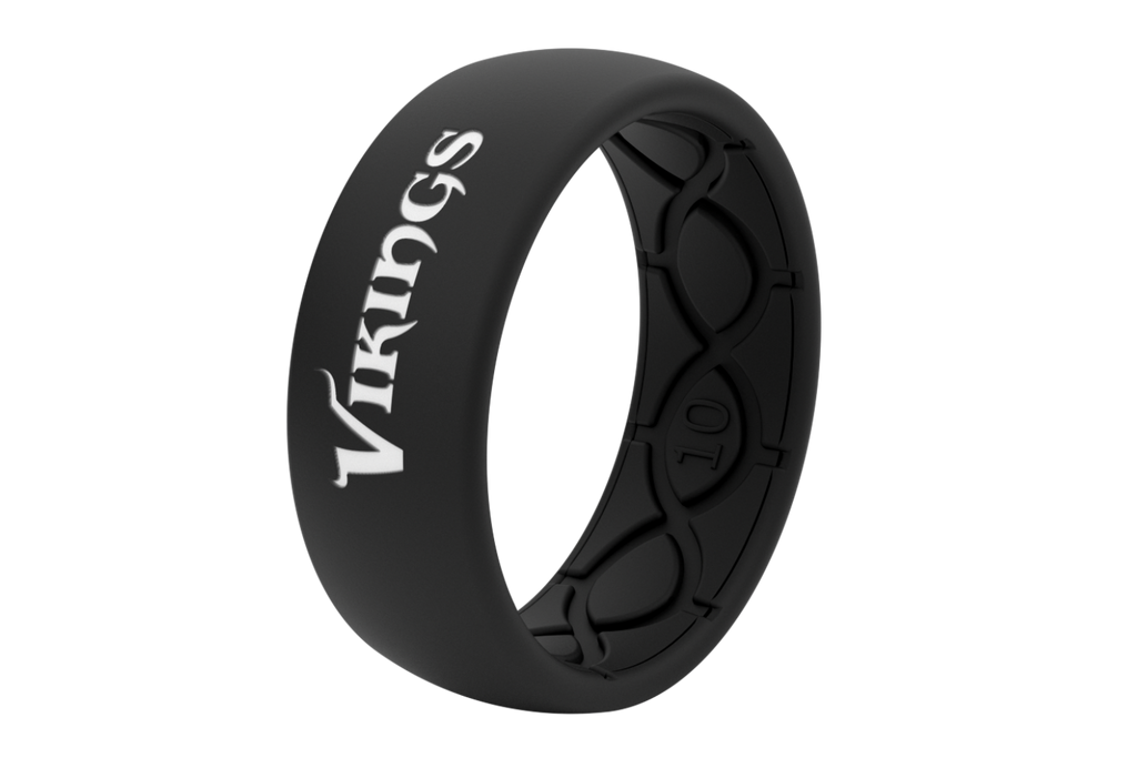 New Orleans Saints Silicone Wedding Ring, Lifetime Warranty