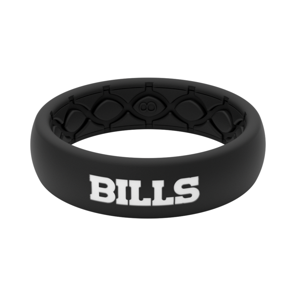 Groove Life NFL Dallas Cowboys Black Ring, Size 15 - Silicone