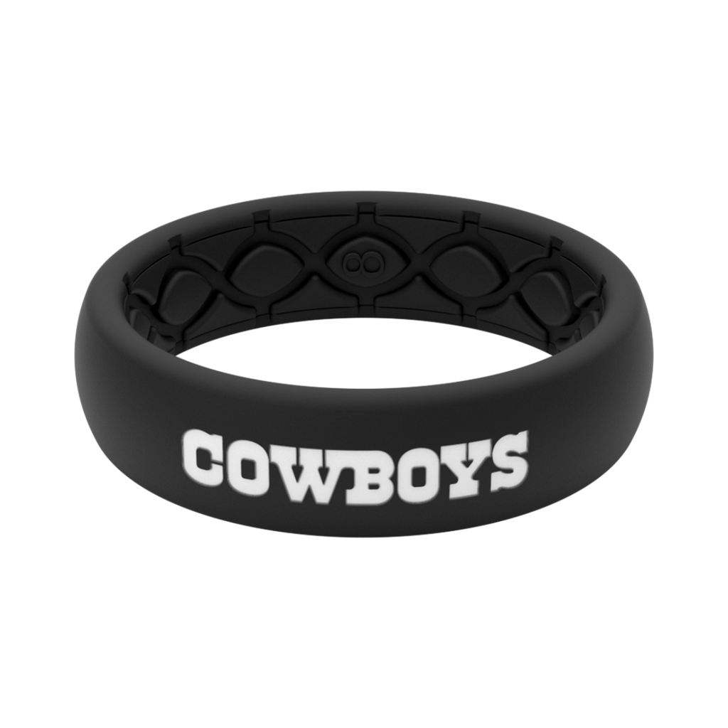 Groove Life NFL Dallas Cowboys Ring, 9 / Black / Thin