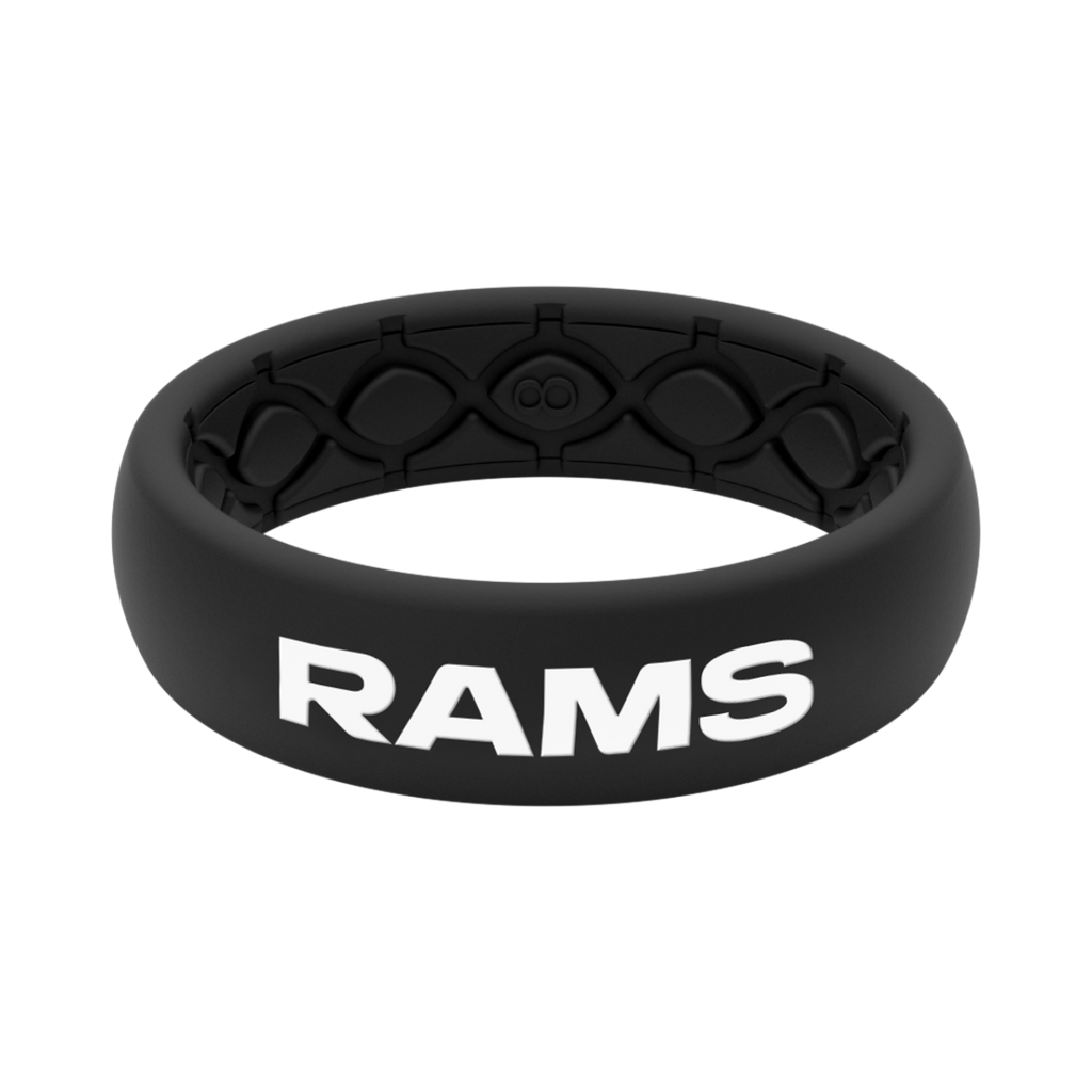 Los Angeles Rams Silicone Wedding Ring, Lifetime Warranty