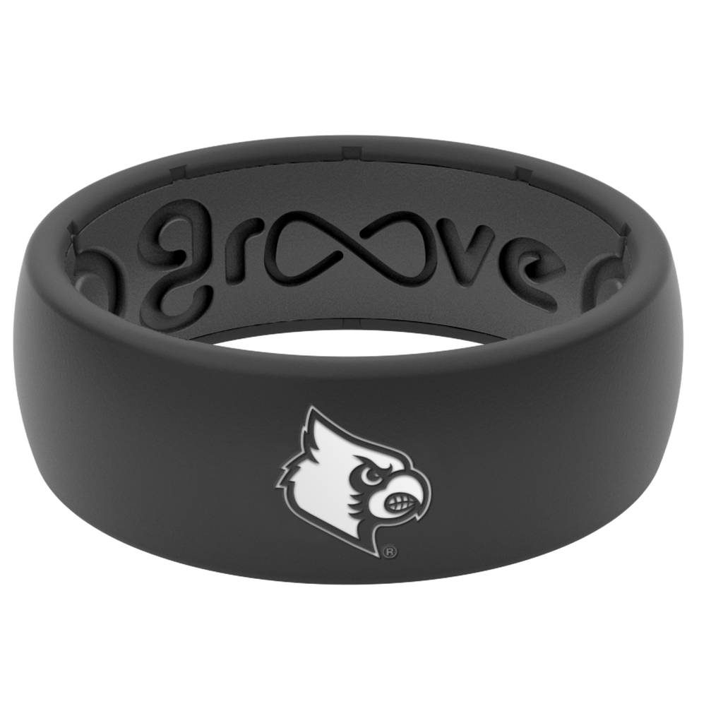 Groove Life College Ring - Louisville, 6 / Black / Thin