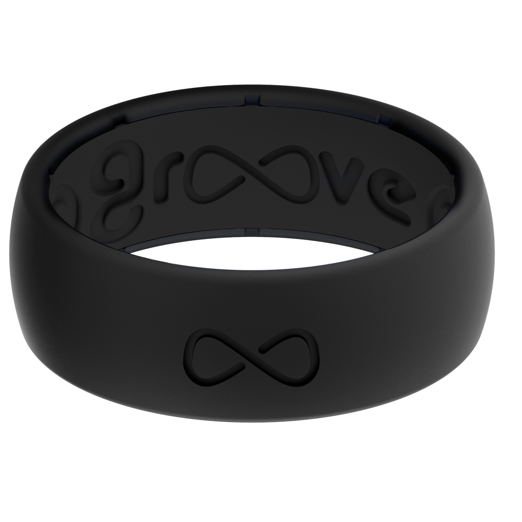 Groove + Life Original Silicone Ring, Black/Deep Blue / 11