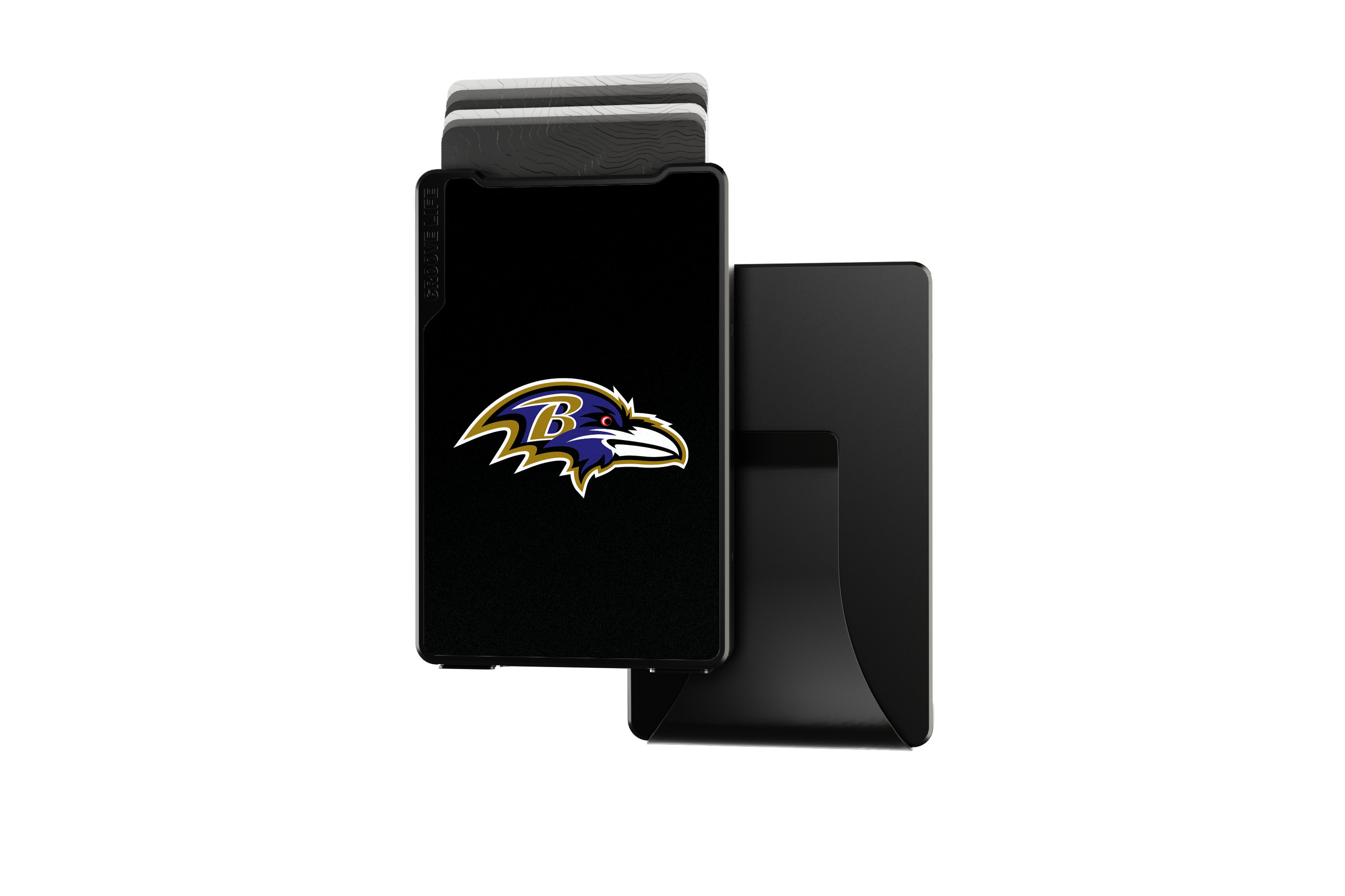 baltimore ravens groove wallet Money Clip Brown Leather Go Black Leather Go view 2