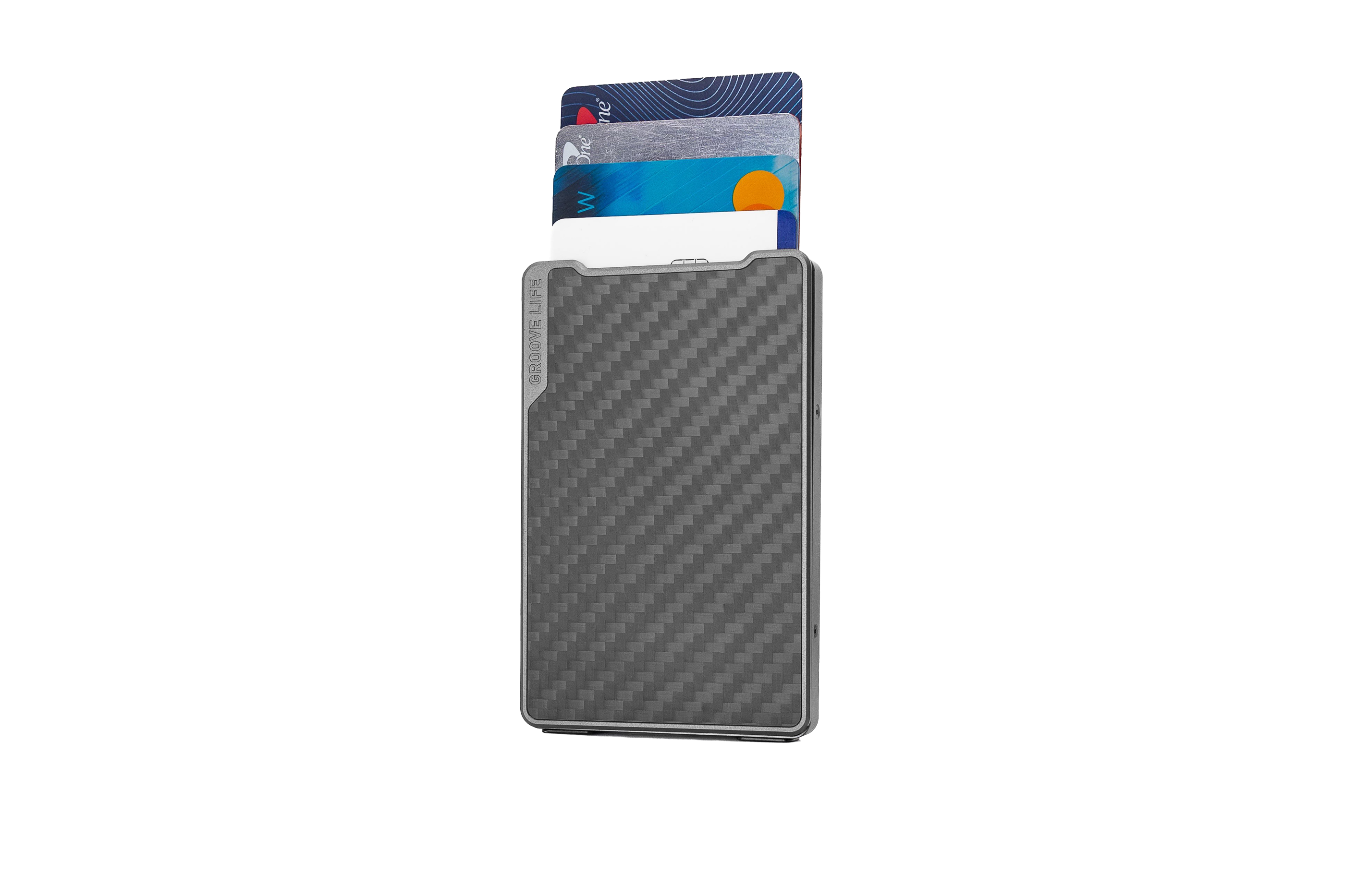 Groove Wallet® Carbon Fiber - Gun Metal | Money Clip