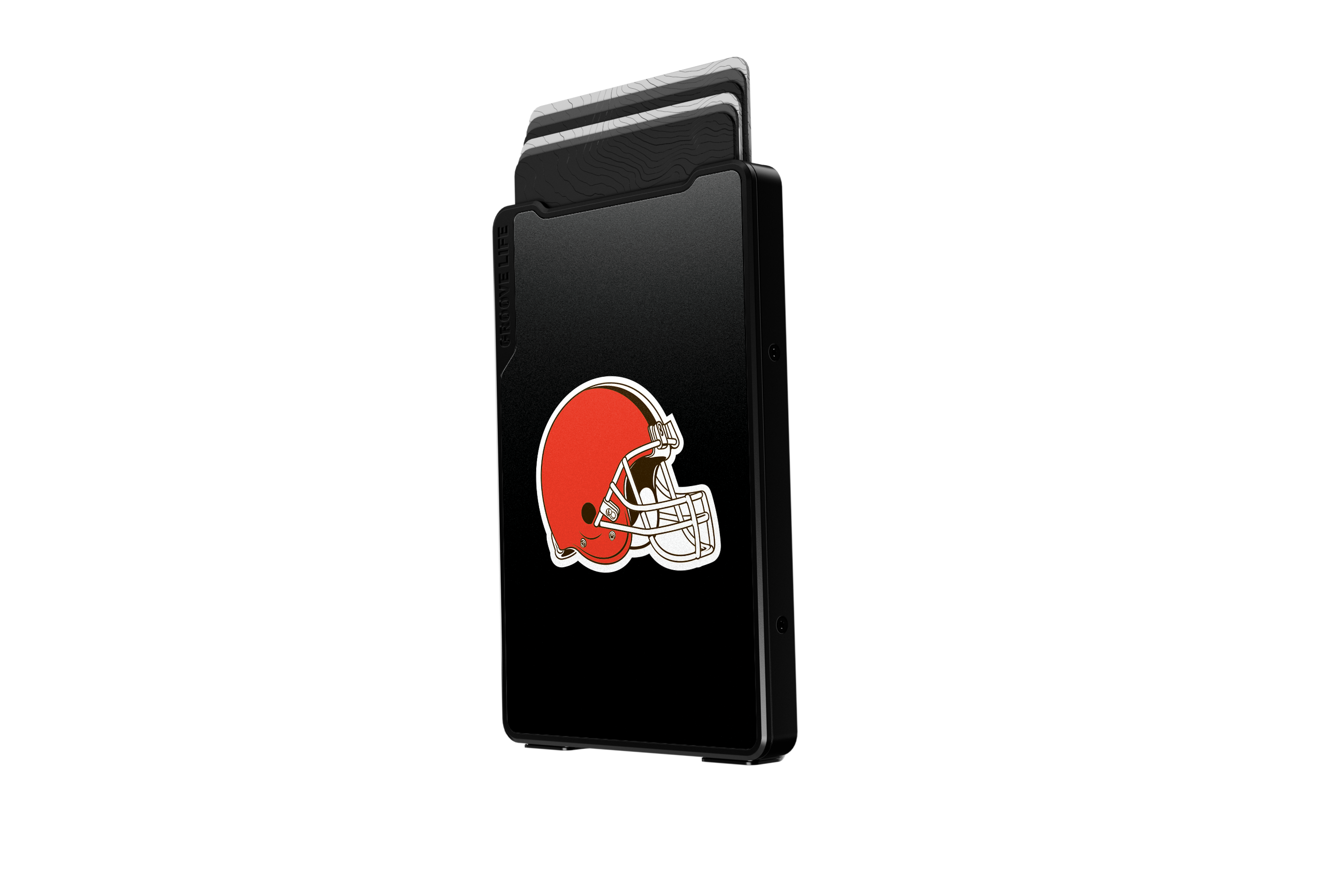 cleveland browns groove wallet Money Clip Brown Leather Go Black Leather Go view 3