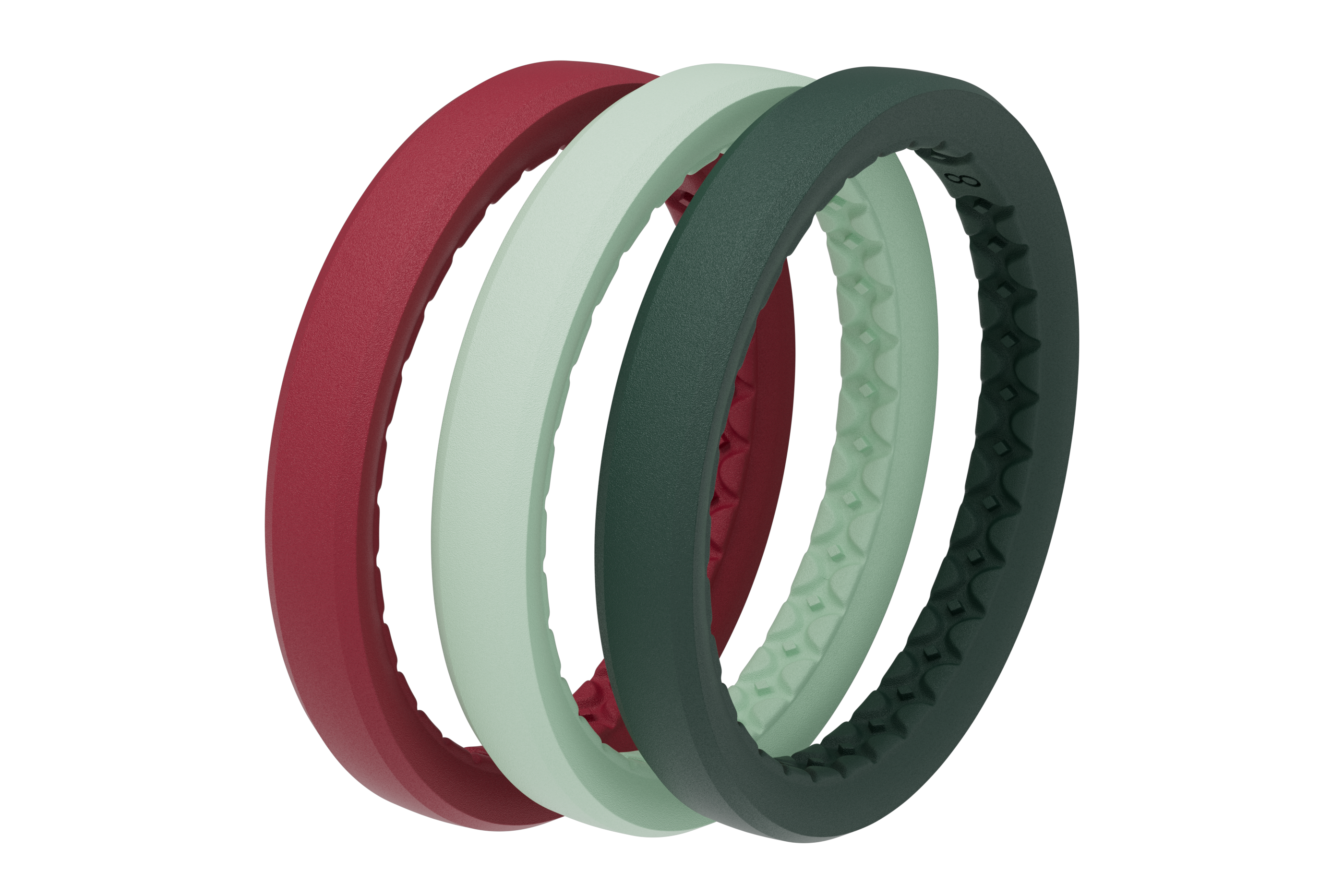 cranberry stackable ring view 3