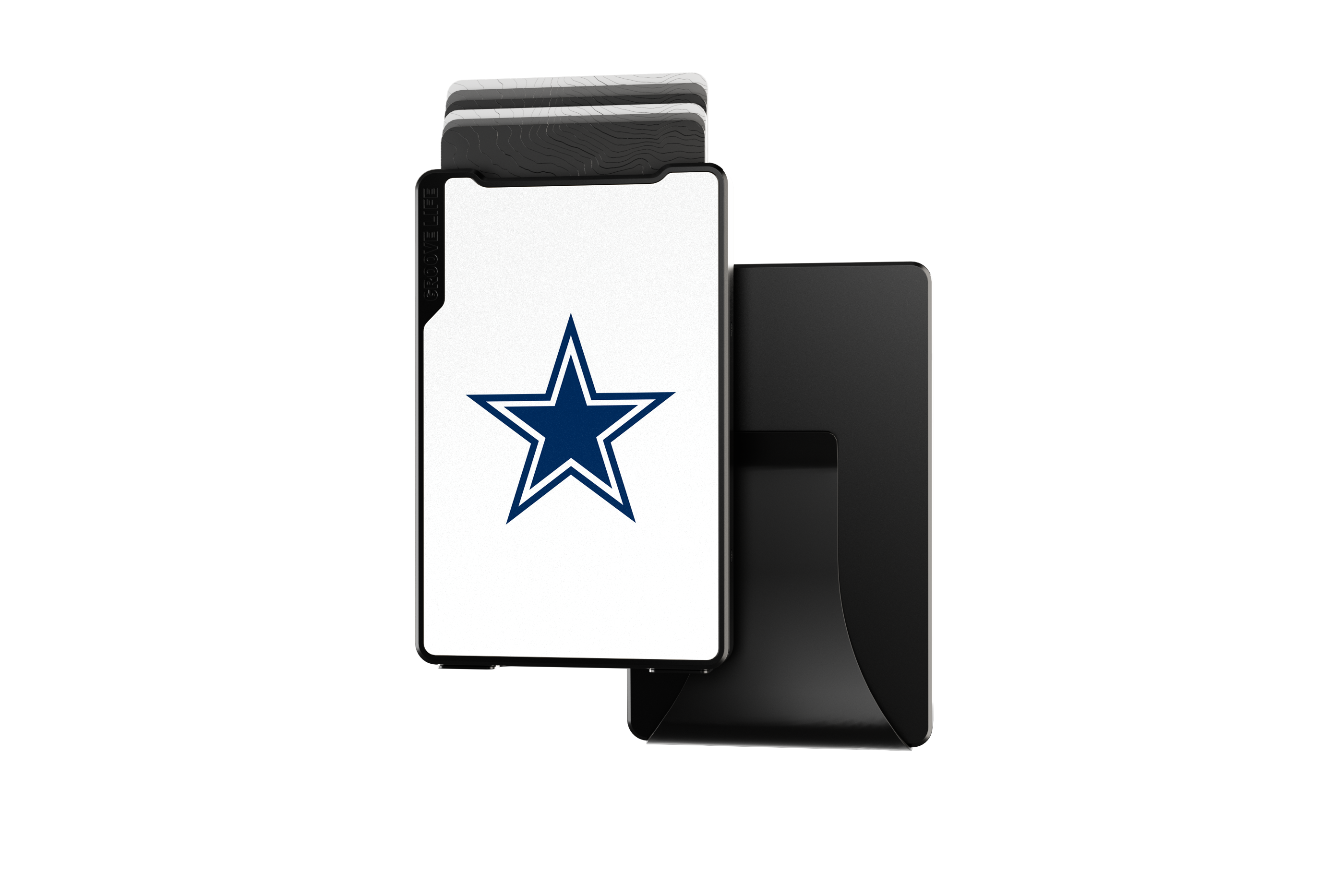 dallas cowboys groove wallet Money Clip Brown Leather Go Black Leather Go view 2