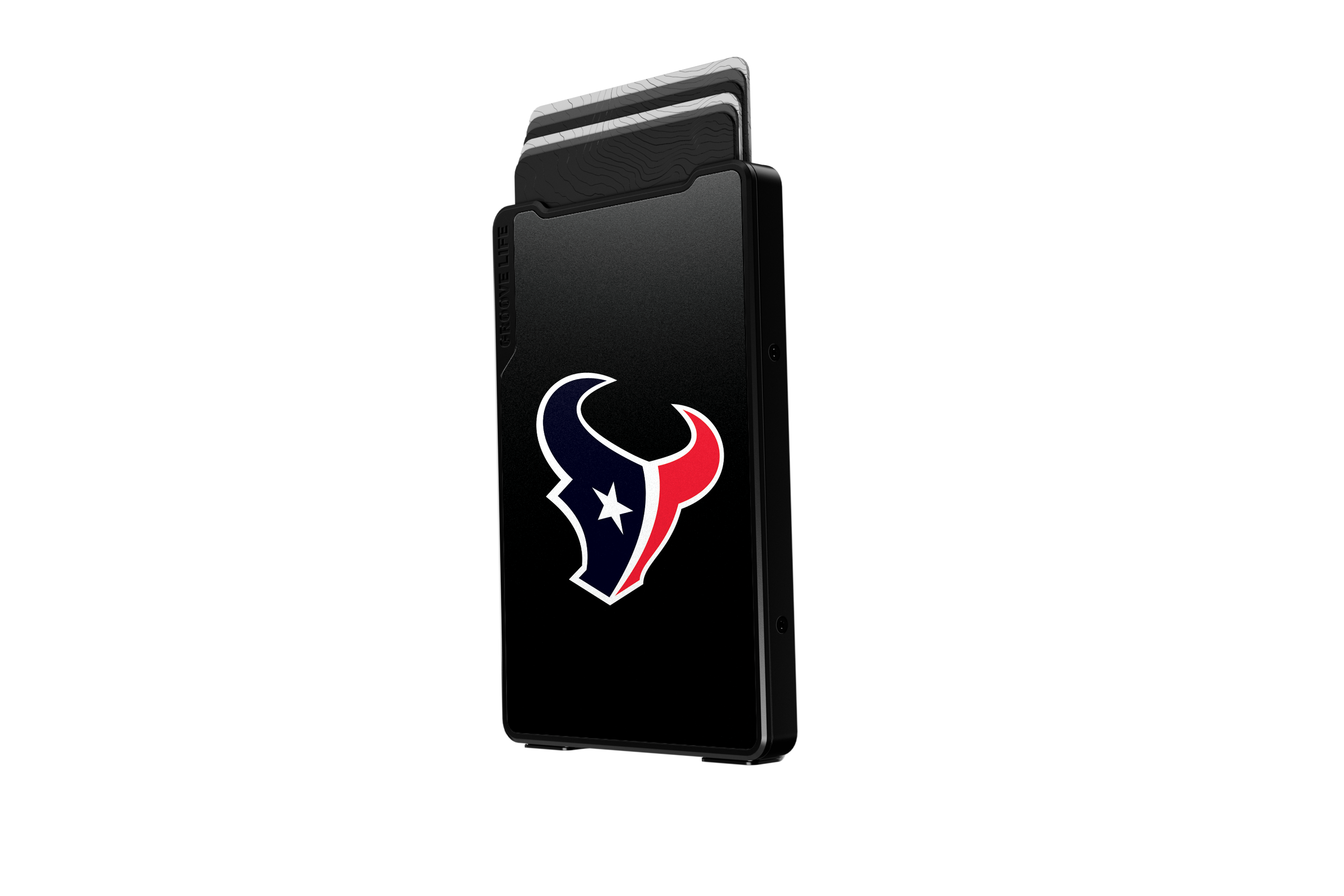 houston texans groove wallet Money Clip Brown Leather Go Black Leather Go view 3