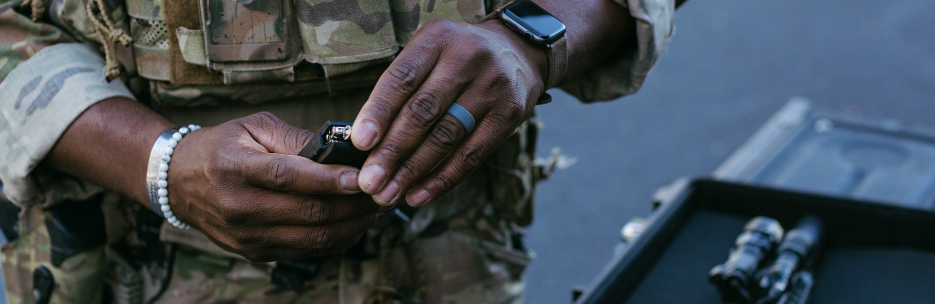 U.S. Army Ranger - Black Military.Silver Couple Wedding Bands Carbon Fiber  Shop Sale Forever Love Promise Jewelry | Tungsten Rings | Tungsten Jewelery