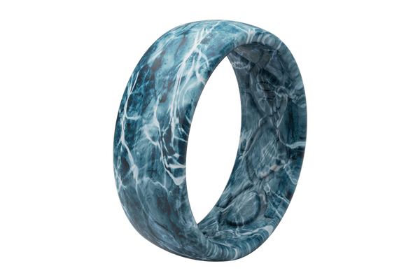 Mossy Oak Elements Agua Spindrift Pattern Silicone Ring | Groove Life