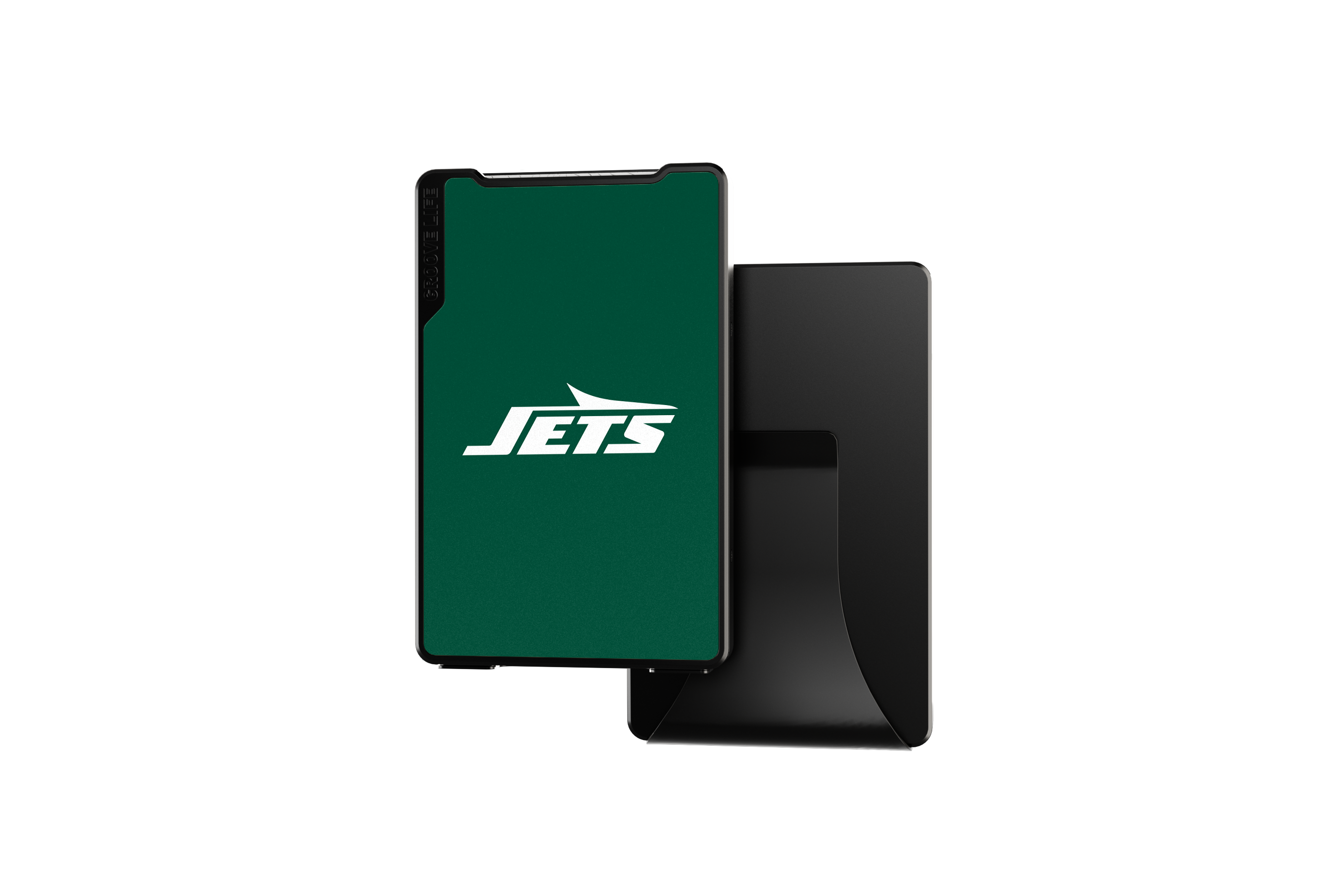 new york jets groove wallet Money Clip Brown Leather Go Black Leather Go view 1