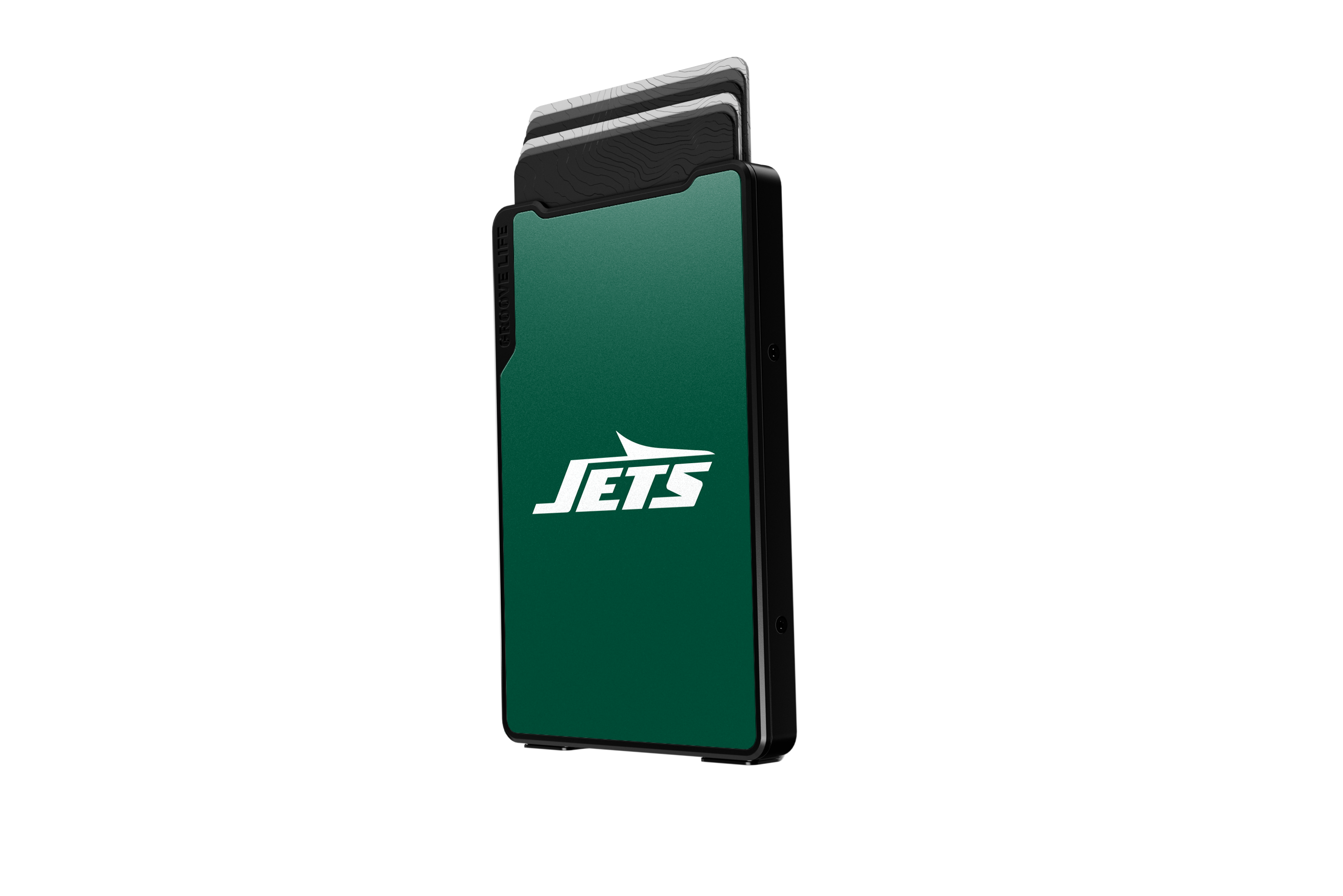 new york jets groove wallet Money Clip Brown Leather Go Black Leather Go view 3