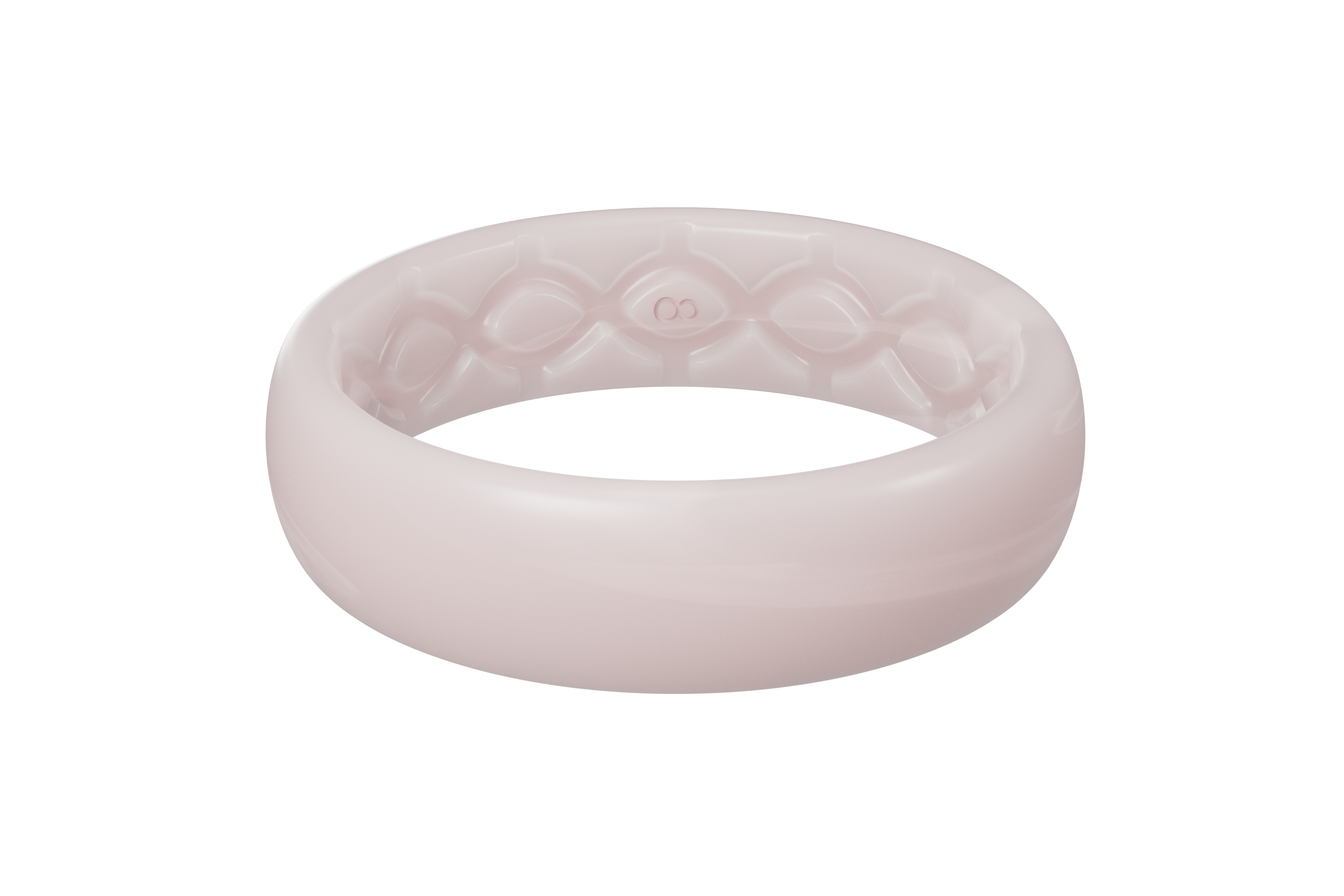 pearl rose solid thin ring view 1