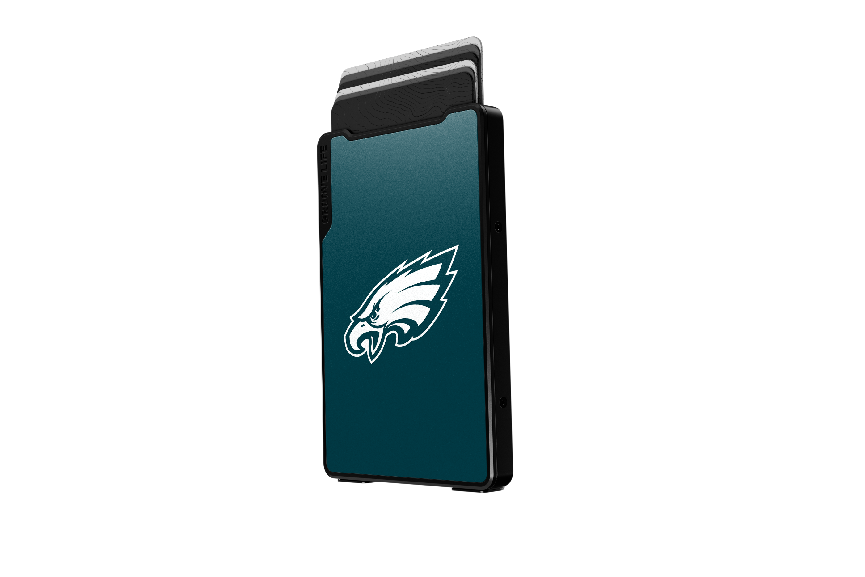 Philadelphia eagles groove wallet Money Clip Brown Leather Go Black Leather Go view 3