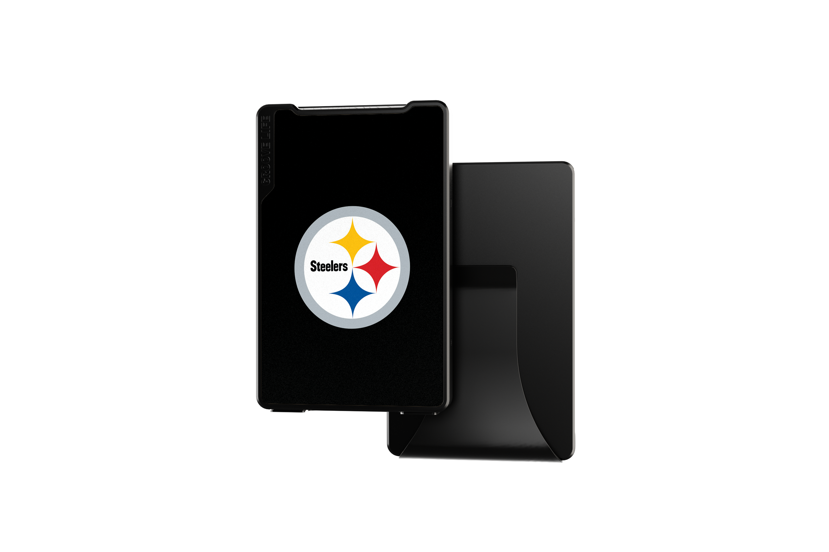 pittsburgh steelers groove wallet Money Clip Brown Leather Go Black Leather Go view 1