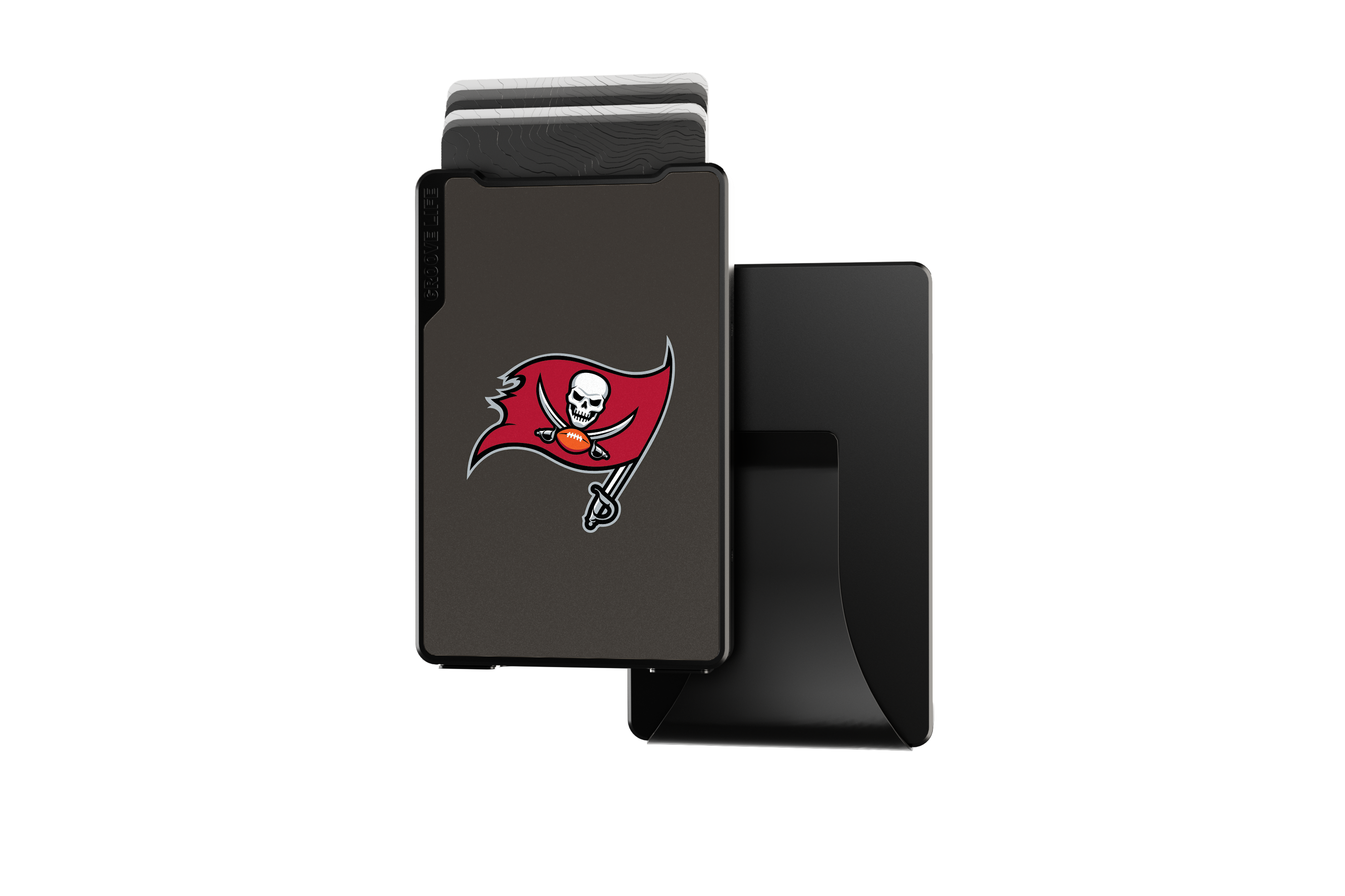 tampa bay buccaneers groove wallet Money Clip Brown Leather Go Black Leather Go view 2