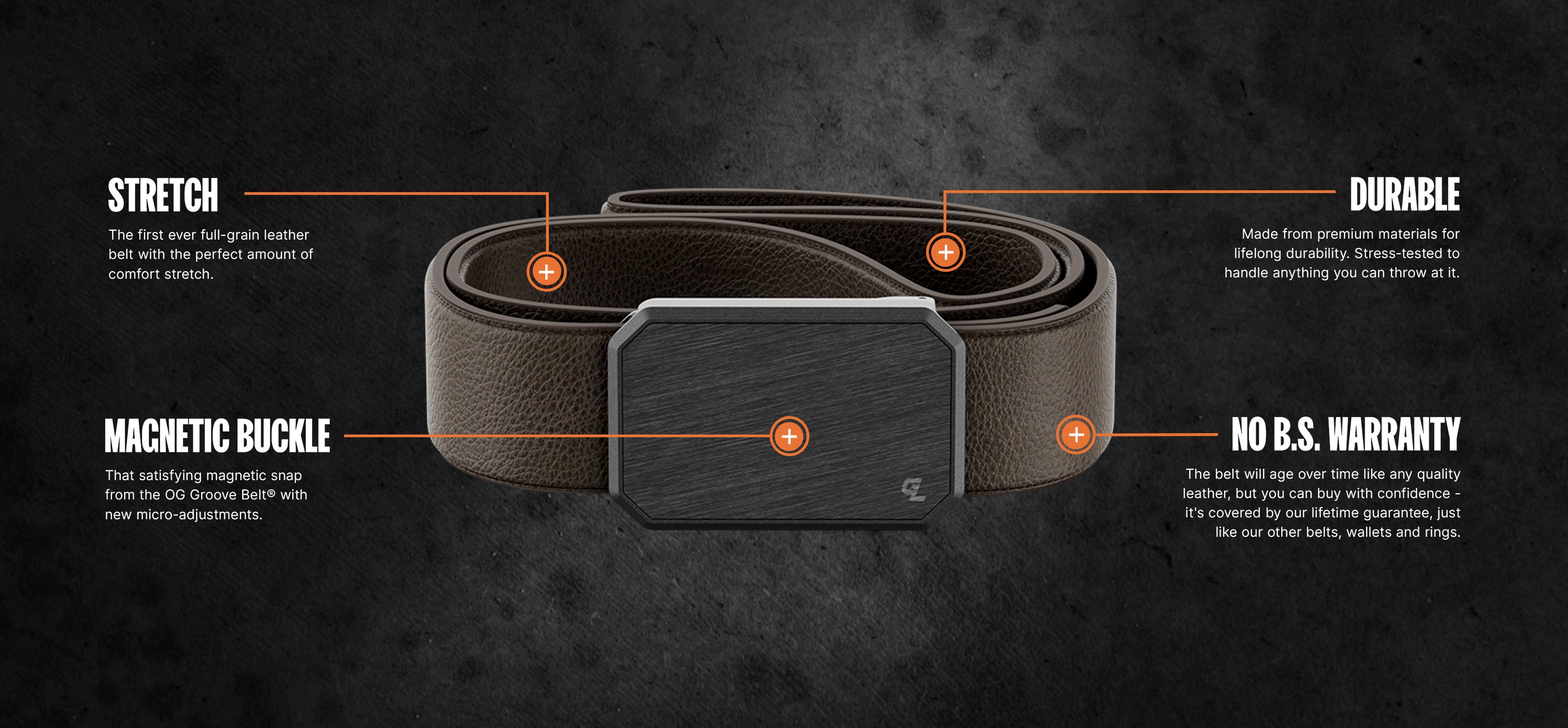 Groove Life Belt Max Leather Features