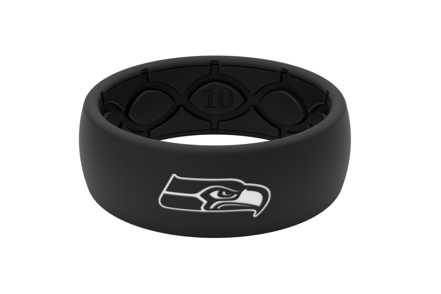 Groove Life NFL New York Jets Black Ring, Size 14 - Silicone