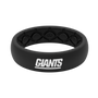 Thin NFL New York Giants Black - Groove Life Silicone Wedding Rings