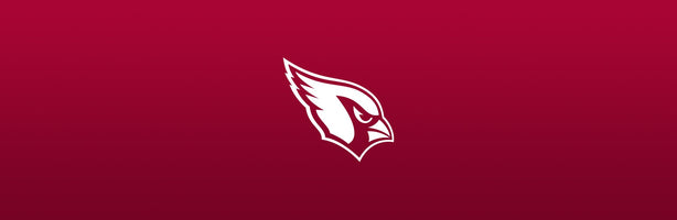 Arizona Cardinals logo on red background