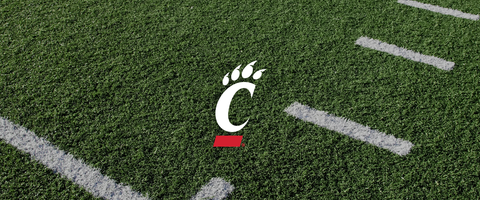 Cincinnati logo on football field