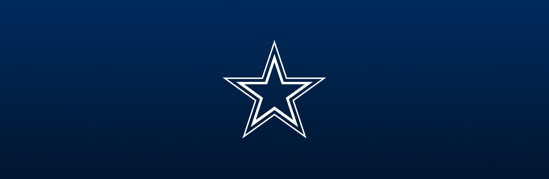 Dallas Cowboys logo on navy blue background
