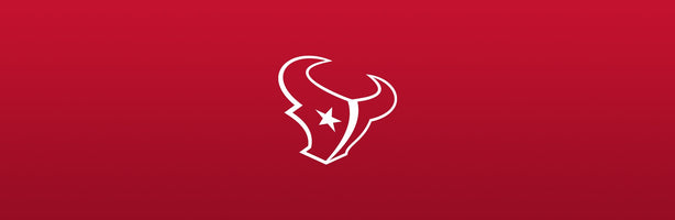 Houston Texans logo on red background