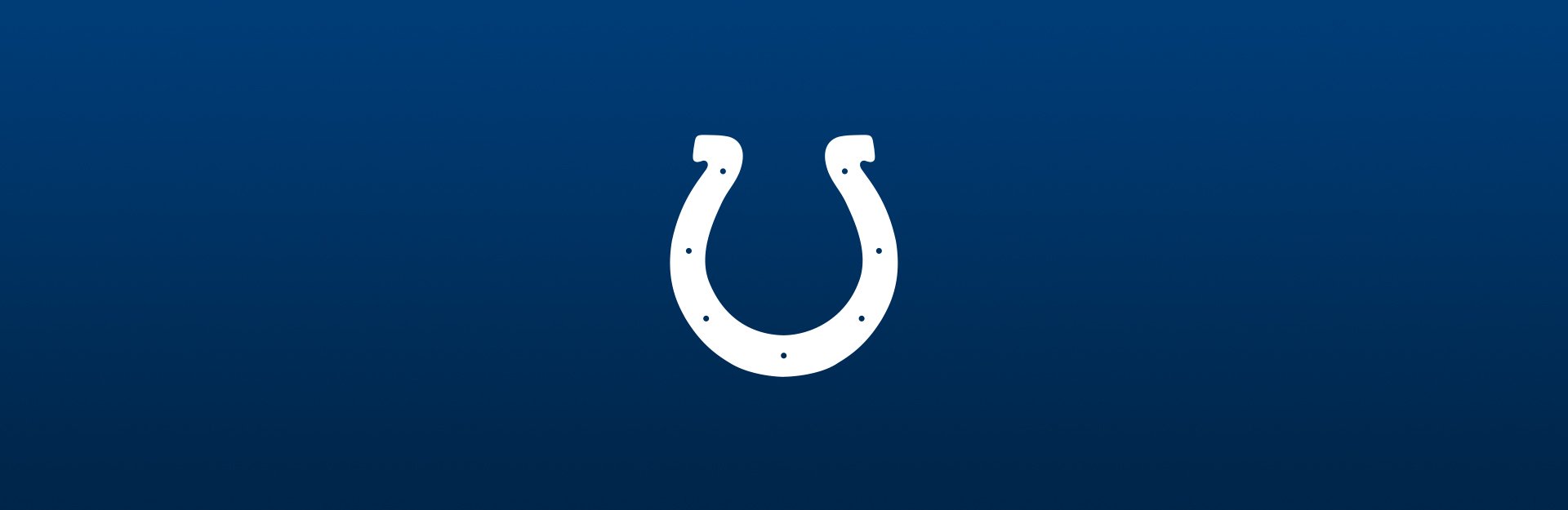 Indianapolis Colts logo on blue background