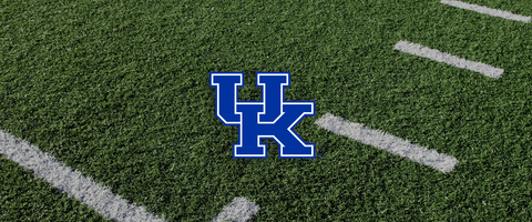 Kentucky Collegiate Silicone Rings, UK logo on football field