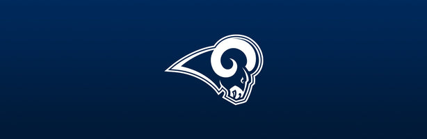 Los Angeles Rams logo on blue background