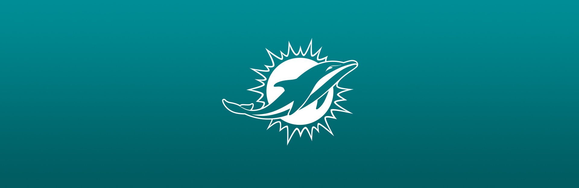 Miami Dolphins logo on blue background
