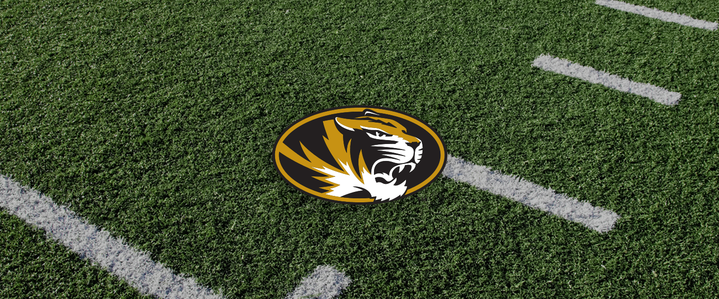 Missouri logo on football field