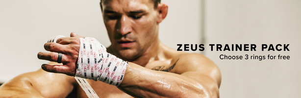 Zeus Trainer Pack, Michael Chandler wrapping his hands in preparation for a match