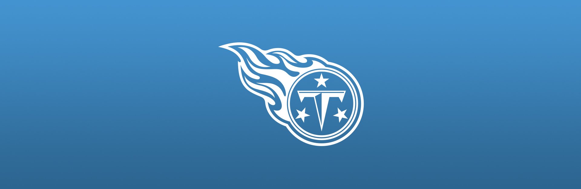 Tennessee Titans logo overlaid on blue background