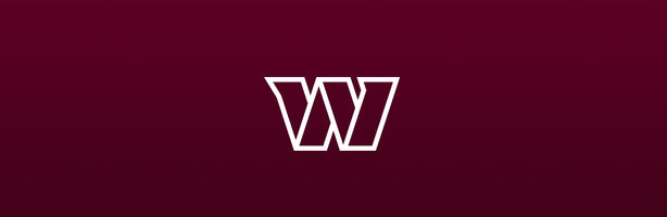 Washington Football Team logo on maroon background