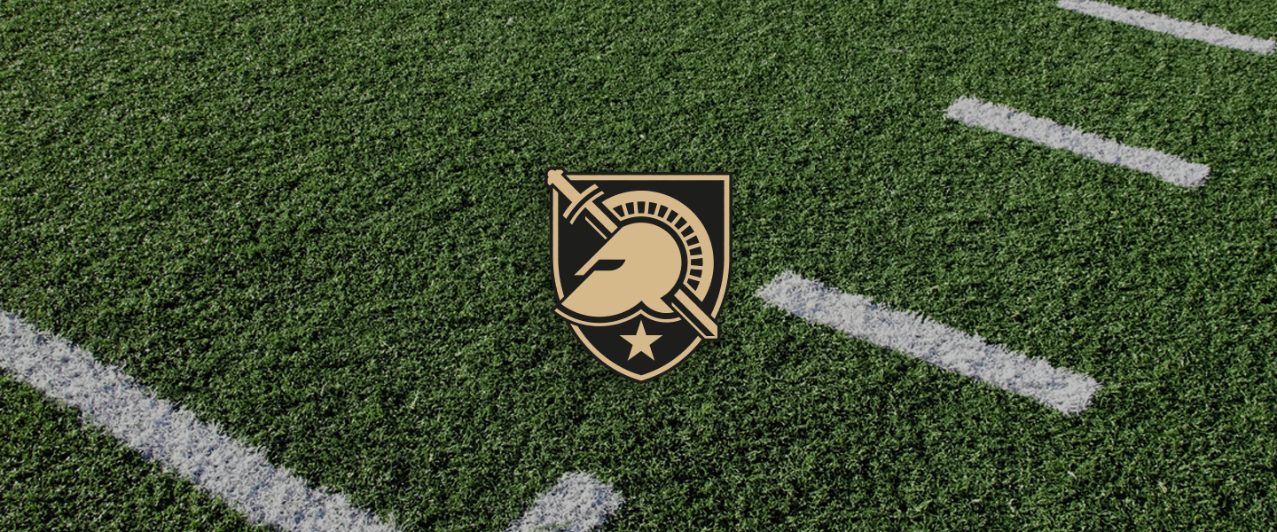 Army logo on football field