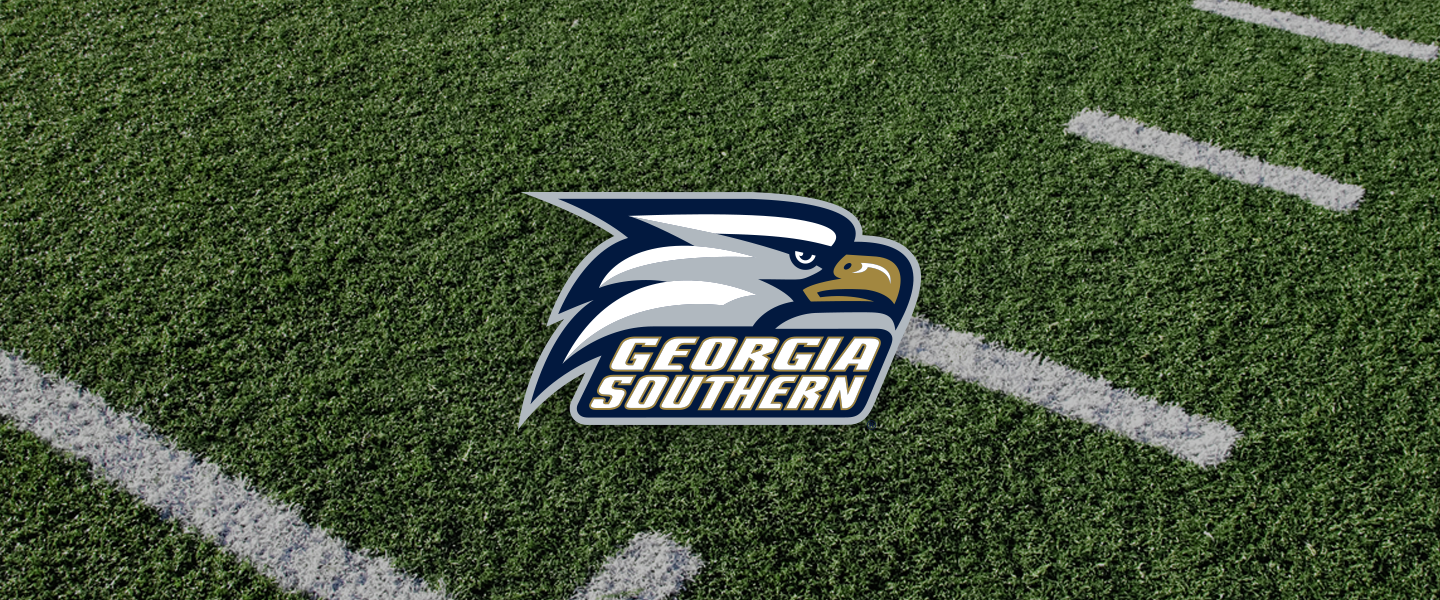 Georgia Southern logo on football field