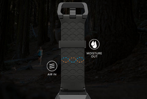 air in moisture out breathable watch band