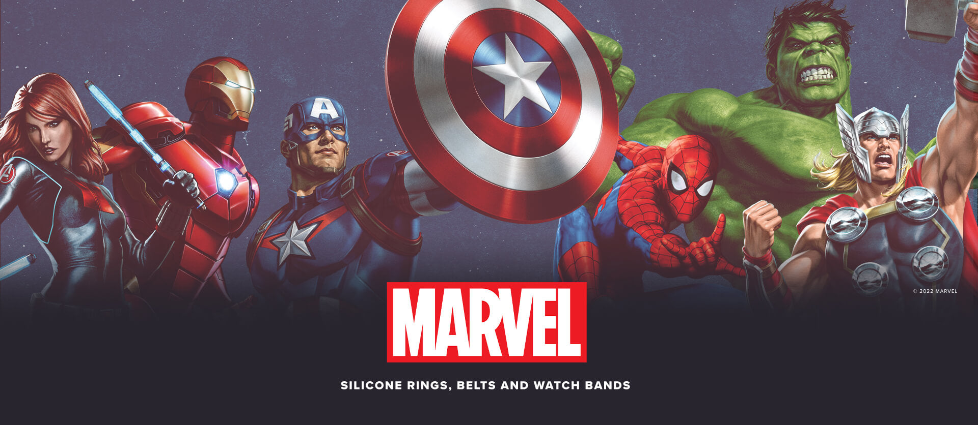 Marvel Silicone Rings, Belts and Watch Bands