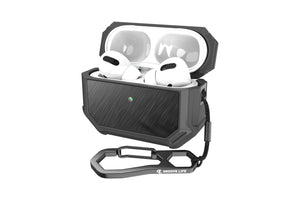 GROOVE CASE DEEP STONE/BLACK ALUMINUM FOR AIRPODS PRO, VIEW 2