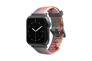 Cirrus - Apple Watch Band with gray hardware viewed front on