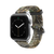 Realtree Edge Apple Watch Band with silver hardware viewed front on