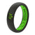 thin black and green bone collector ring view 2