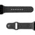Dimension Topo Deep Stone Grey Apple watch band with gray hardware viewed top down 