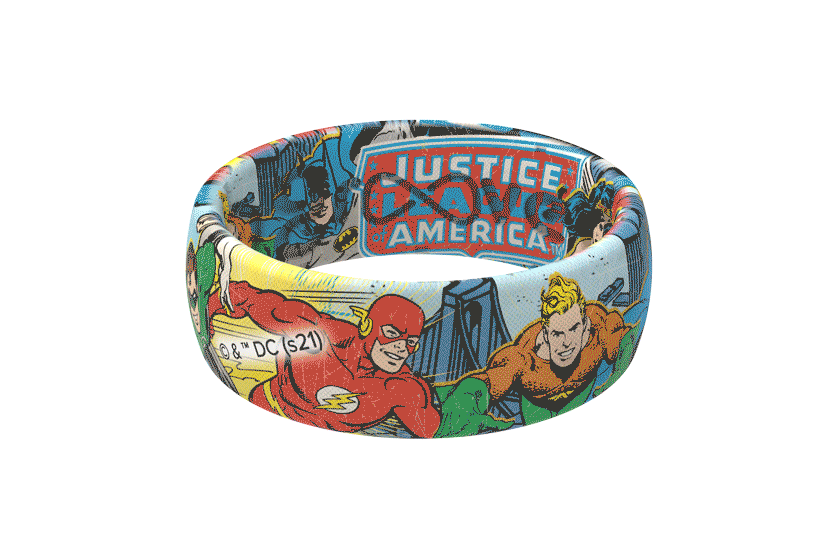 justice league rotating ring