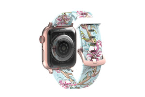 Love Deerly - Katie Van Slyke  apple watch band with gray hardware viewed from top down 