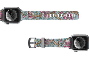 Love Deerly - Katie Van Slyke  apple watch band with rose gold hardware viewed from top down 